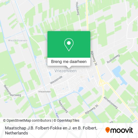 Maatschap J.B. Folbert-Fokke en J. en B. Folbert kaart