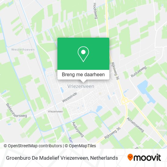 Groenburo De Madelief Vriezenveen kaart