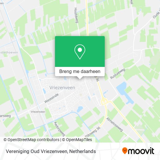 Vereniging Oud Vriezenveen kaart