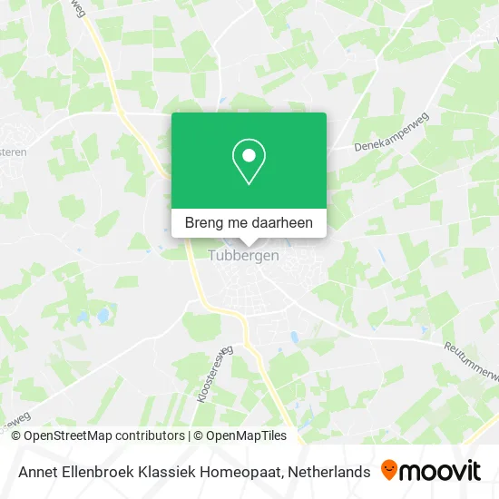 Annet Ellenbroek Klassiek Homeopaat kaart
