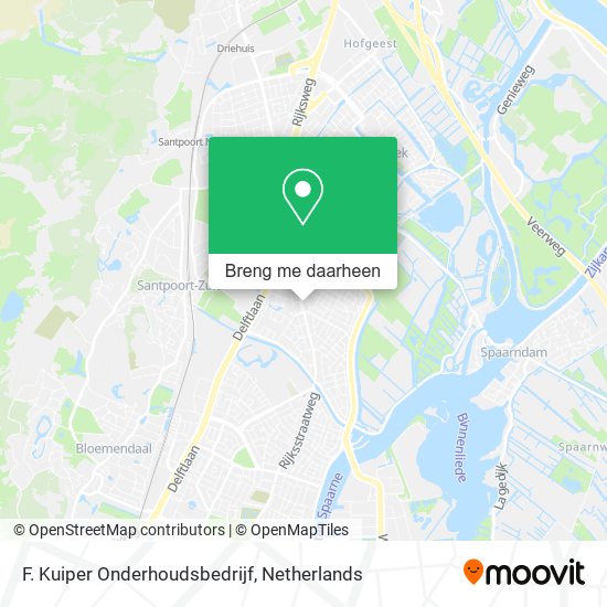 F. Kuiper Onderhoudsbedrijf kaart