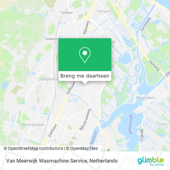 Van Meerwijk Wasmachine Service kaart