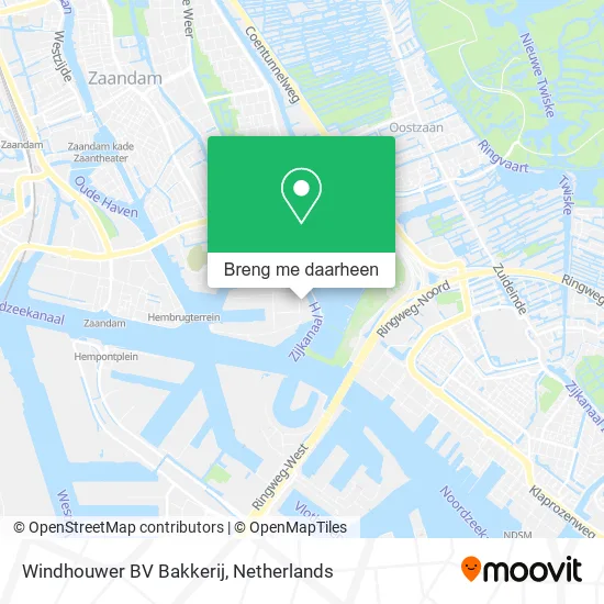 Windhouwer BV Bakkerij kaart