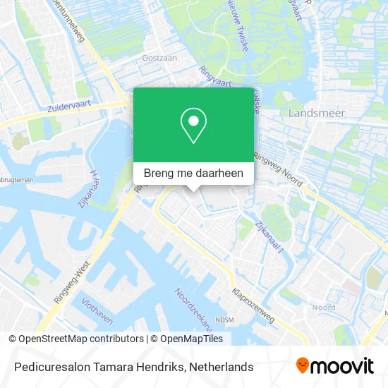 Pedicuresalon Tamara Hendriks kaart