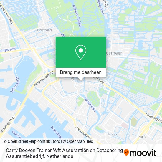 Carry Doeven Trainer Wft Assurantiën en Detachering Assurantiebedrijf kaart