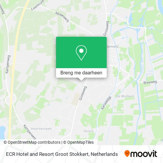 ECR Hotel and Resort Groot Stokkert kaart