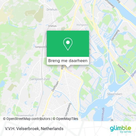 V.V.H. Velserbroek kaart