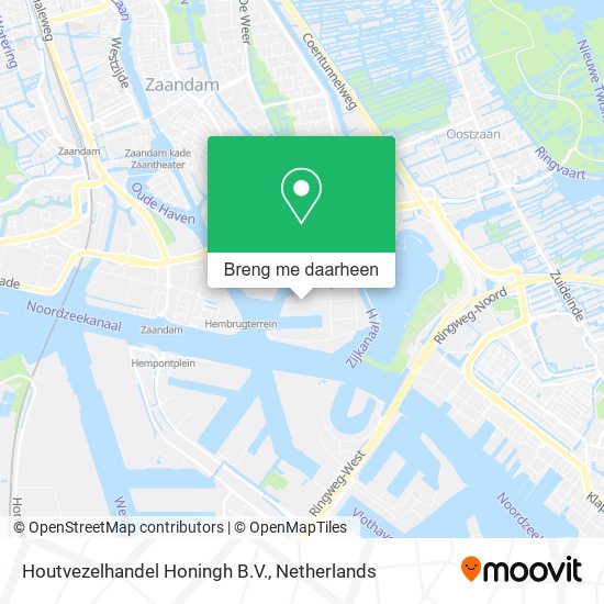 Houtvezelhandel Honingh B.V. kaart