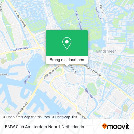 BMW Club Amsterdam-Noord kaart