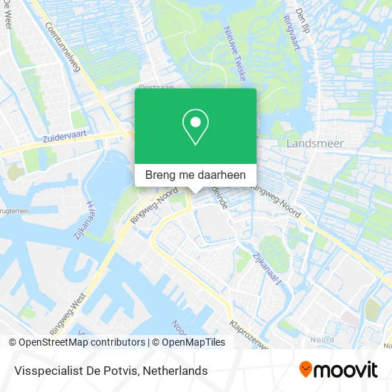 Visspecialist De Potvis kaart