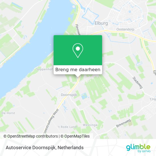 Autoservice Doornspijk kaart