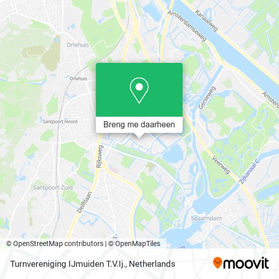 Turnvereniging IJmuiden T.V.Ij. kaart