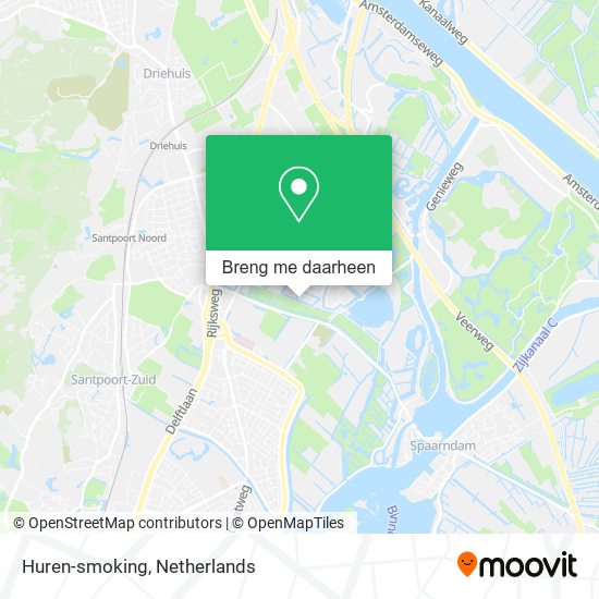 Huren-smoking kaart