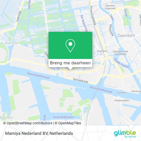 Mamiya Nederland BV kaart