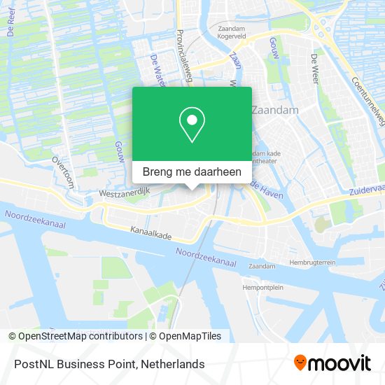 PostNL Business Point kaart