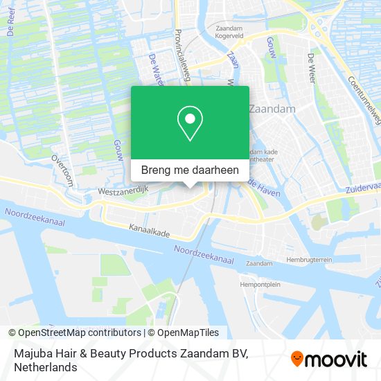 Majuba Hair & Beauty Products Zaandam BV kaart
