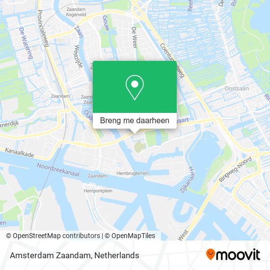 Amsterdam Zaandam kaart