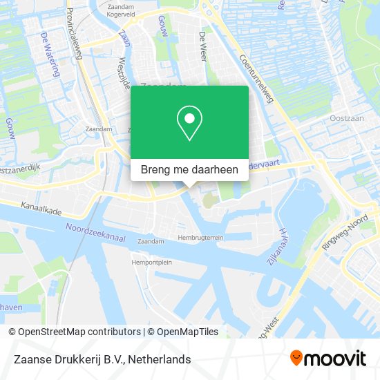 Zaanse Drukkerij B.V. kaart