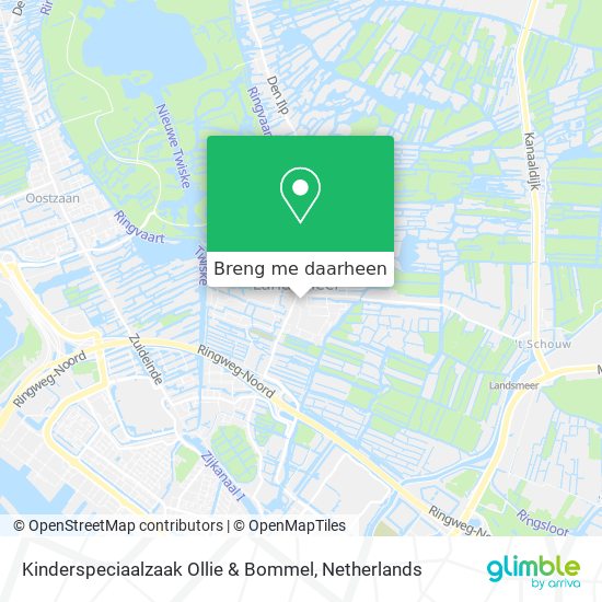 Kinderspeciaalzaak Ollie & Bommel kaart