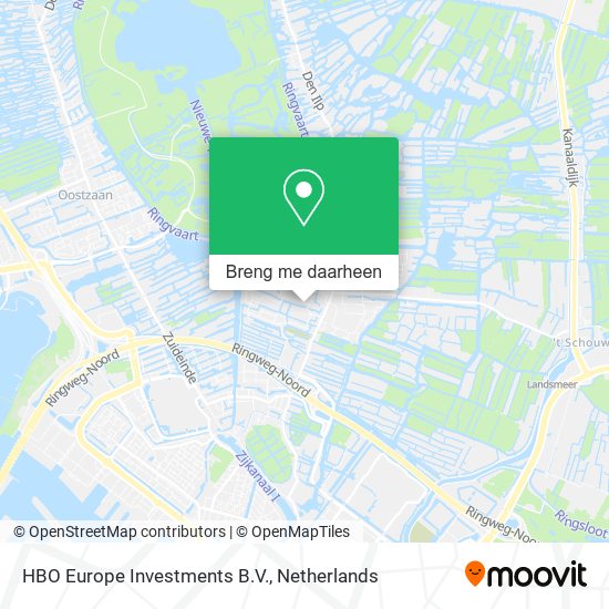 HBO Europe Investments B.V. kaart