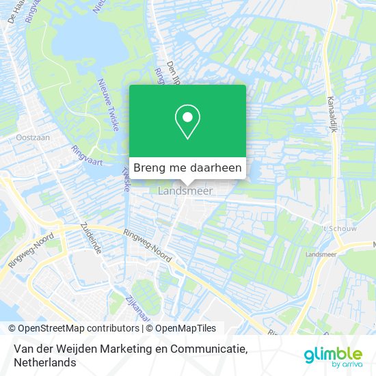 Van der Weijden Marketing en Communicatie kaart