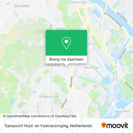 Santpoort Huid- en Voetverzorging kaart