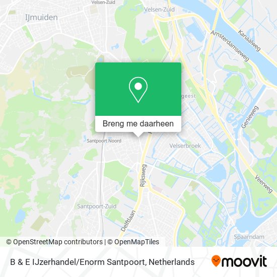 B & E IJzerhandel / Enorm Santpoort kaart