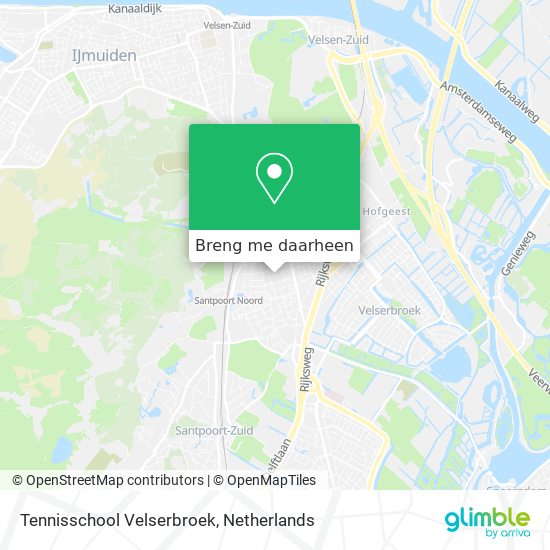 Tennisschool Velserbroek kaart