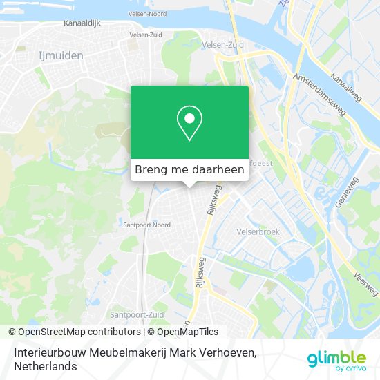 Interieurbouw Meubelmakerij Mark Verhoeven kaart