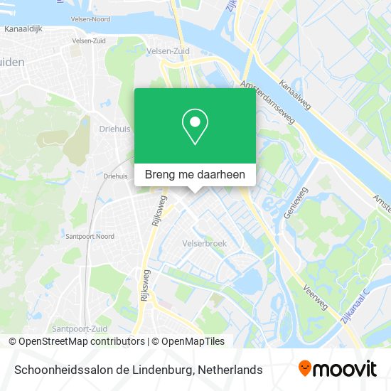 Schoonheidssalon de Lindenburg kaart