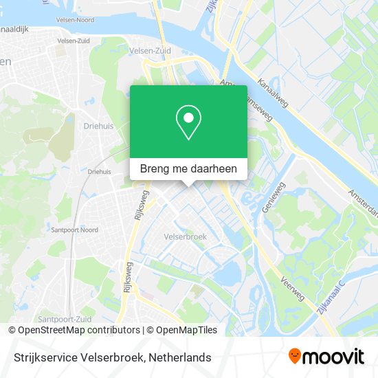 Strijkservice Velserbroek kaart