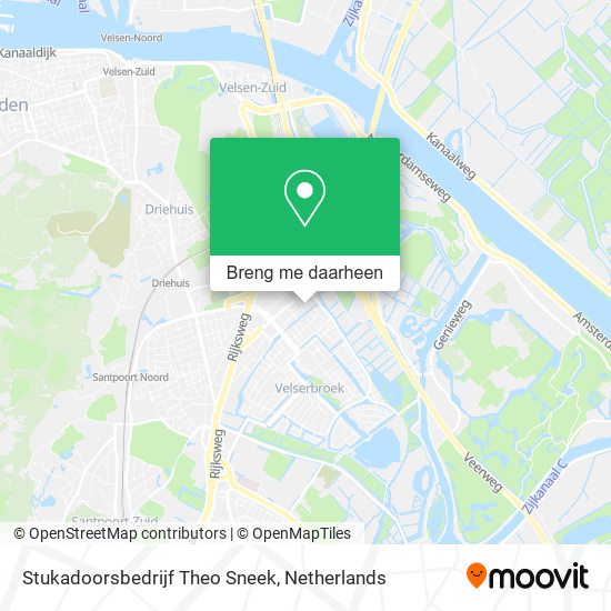 Stukadoorsbedrijf Theo Sneek kaart