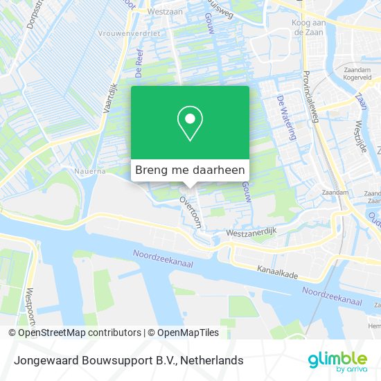 Jongewaard Bouwsupport B.V. kaart
