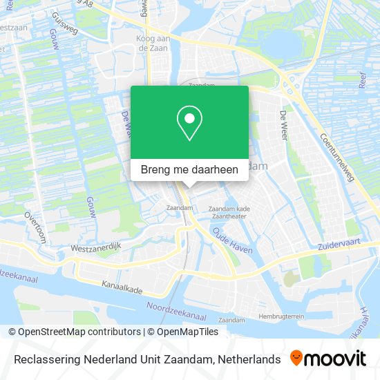 Reclassering Nederland Unit Zaandam kaart