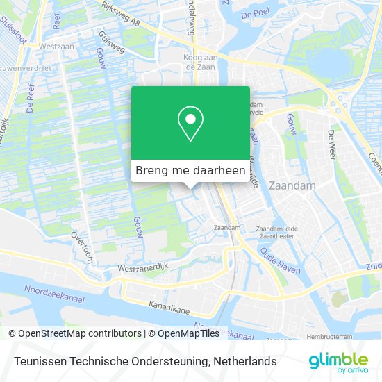 Teunissen Technische Ondersteuning kaart