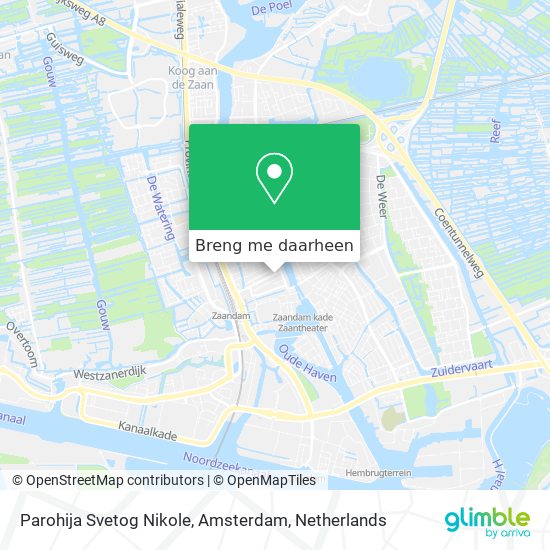 Parohija Svetog Nikole, Amsterdam kaart