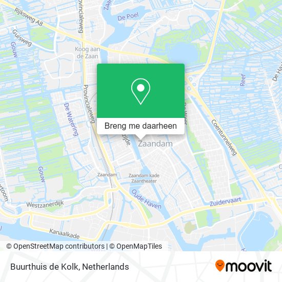 Buurthuis de Kolk kaart