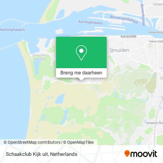 Schaakclub Kijk uit kaart