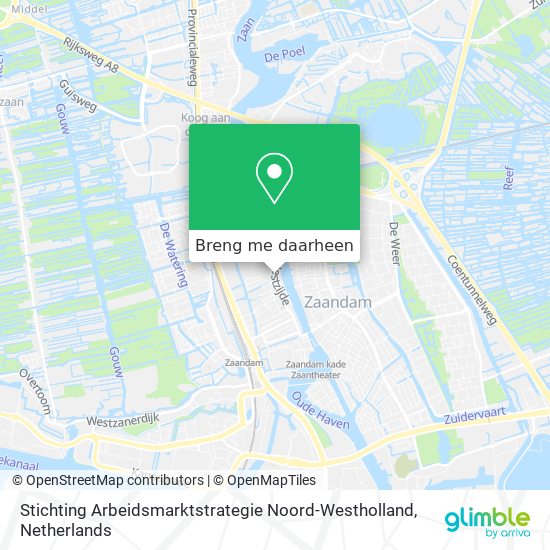Stichting Arbeidsmarktstrategie Noord-Westholland kaart