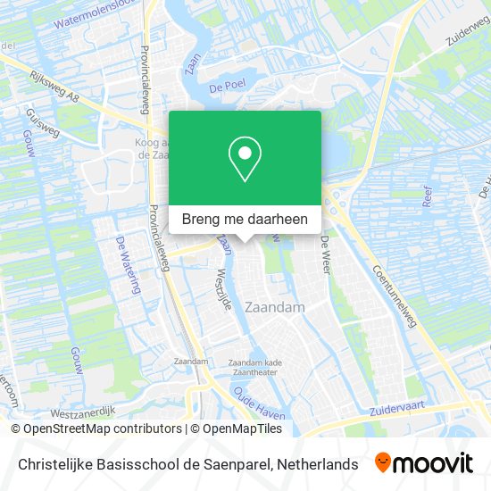 Christelijke Basisschool de Saenparel kaart