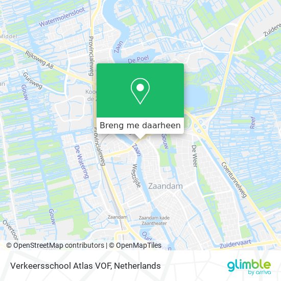 Verkeersschool Atlas VOF kaart