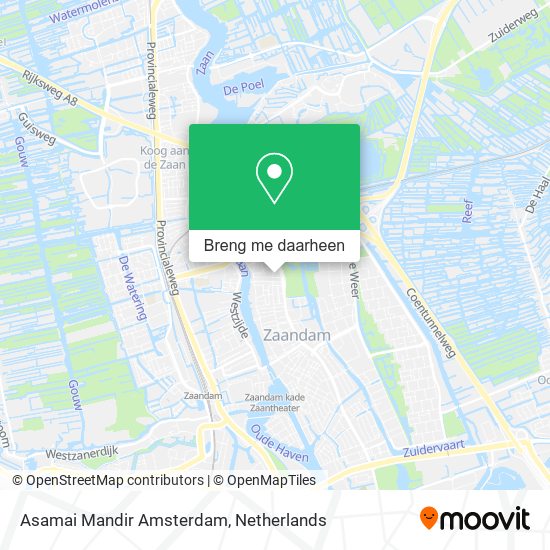 Asamai Mandir Amsterdam kaart