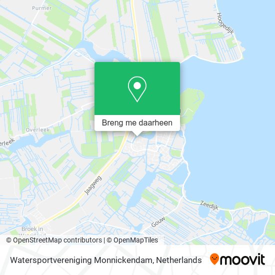 Watersportvereniging Monnickendam kaart