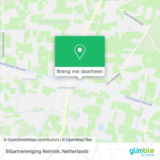 Biljartvereniging Reimink kaart