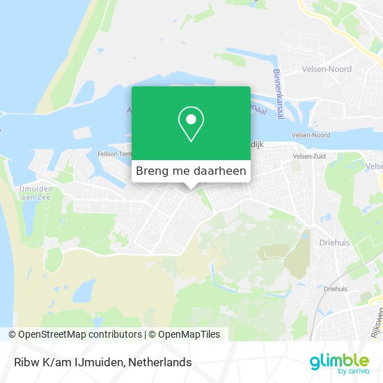 Ribw K/am IJmuiden kaart