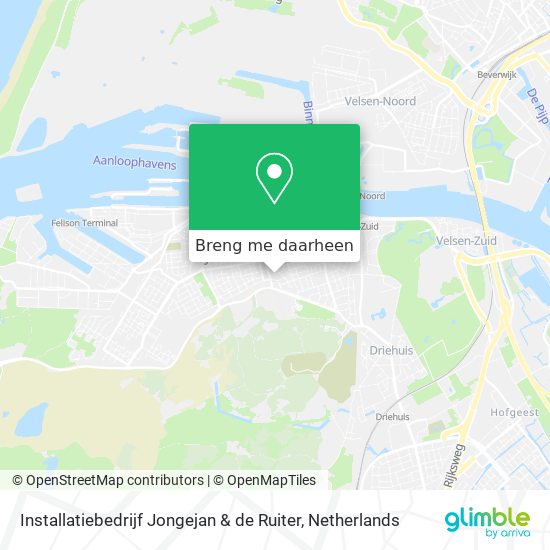 Installatiebedrijf Jongejan & de Ruiter kaart