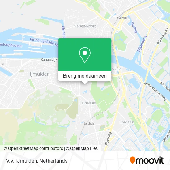 V.V. IJmuiden kaart