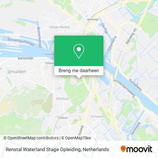 Renstal Waterland Stage Opleiding kaart