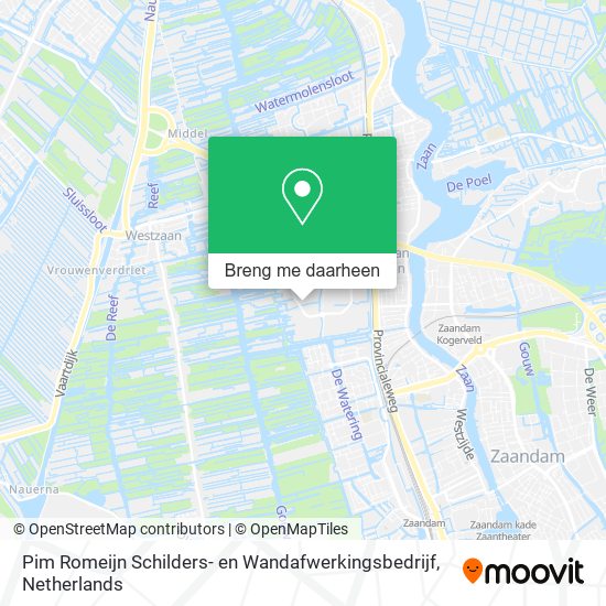 Pim Romeijn Schilders- en Wandafwerkingsbedrijf kaart