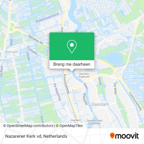 Nazarener Kerk vd kaart